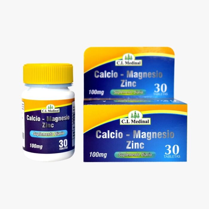 CALCIO MAGNESIO Y ZINC 100 mg. - Imagen 1